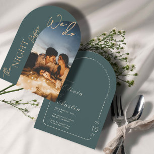 Invitation La Nuit Avant Le Dîner De Répétition Photo Arch