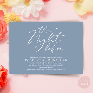 Invitation La Nuit Avant Le Dîner De Répétition Romantique De