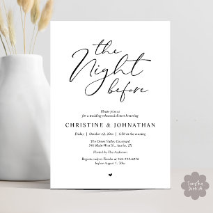 Invitation La Nuit Avant Le Dîner De Répétition Romantique De