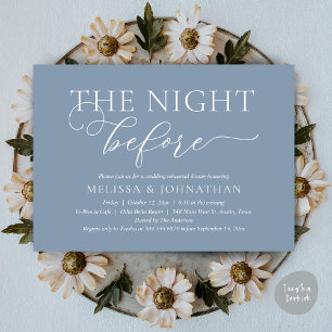Invitation La Nuit Avant Le Dîner De Répétition Romantique De