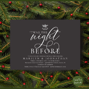 Invitation La Nuit Avant les Cloches de Mariage au Gui