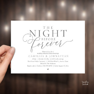 Invitation “La Nuit Avant Pour Toujours” Dîner de Répétition
