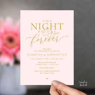 Invitation “La Nuit Avant Pour Toujours” Dîner de Répétition
