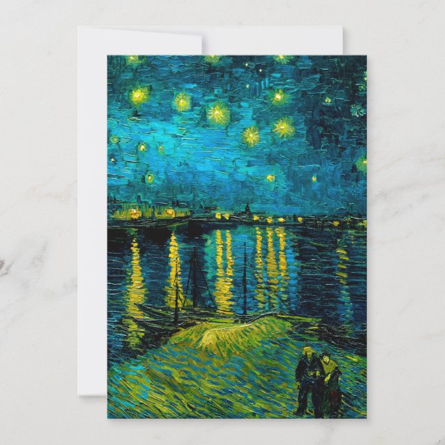 Invitation La nuit étoilée sur le Rhône de Van Gogh  (Devant)