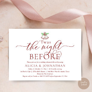 Invitation La Nuit Précédente, Ce Dîner De Répétition Mariage