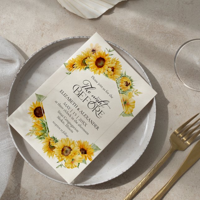 Invitation La nuit précédente | Dîner de répétition de l'auto (Créateur téléchargé)