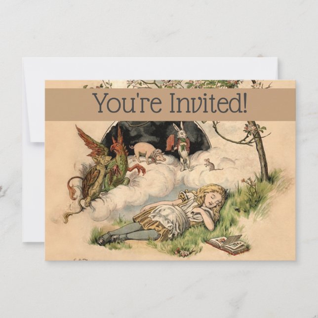 Invitation La Nursery Alice 1890 Couverture Ancien Monde Merv (Devant)