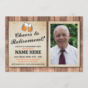 Invitation La partie de photo d'invitation de retraite