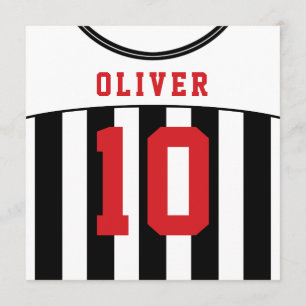 Invitation La partie orientée de Jersey de football invite le