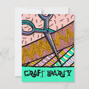 Invitation La partie orientée Scrapbooking de métier parties