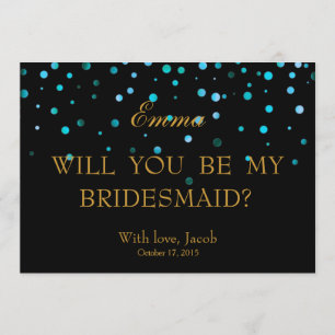 Invitation La Parties scintillant Bleue Sera-T-Elle Mon Invit