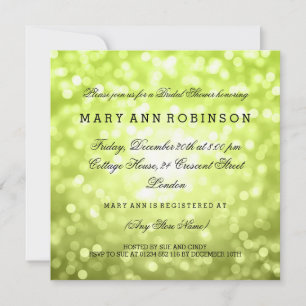 Invitation La Parties scintillant de Chartreuse éclaire l'élé