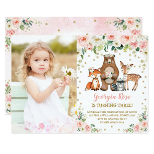 Invitations Faire Part Animaux De Foret Zazzle Fr