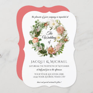 Invitation La pêche de corail rougissent ivoire s'est levée