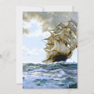 Invitation La Peinture De Navire Fière De Montague Dawson