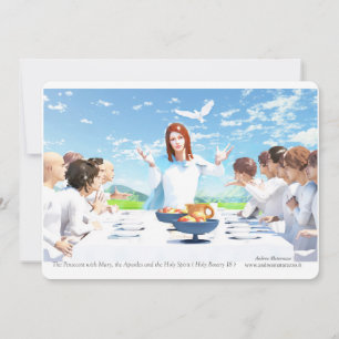 Invitation La Pentecôte - Marie, les Apôtres et le Saint-Espr