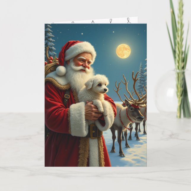 Invitation La perte d'un animal de compagnie à Noël (Devant)