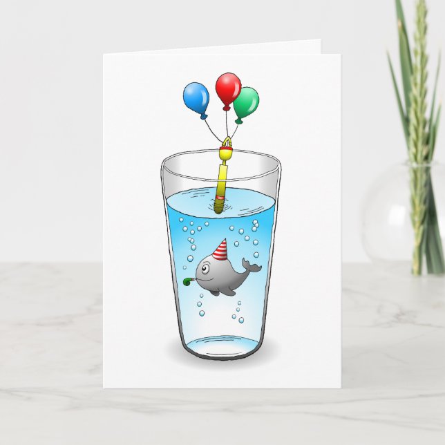 Invitation La petite baleine fêtarde (Devant)