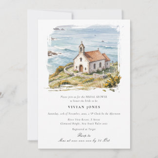 Invitation La petite chapelle au bord de la mer Shower de mar