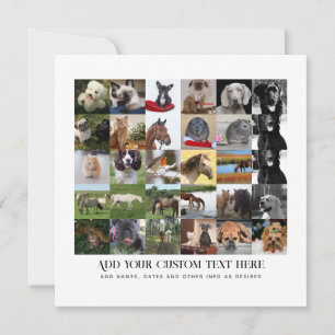 INVITATION LA PHOTO DONNE À MOM DAD GRANDPA GRANDMA PETS AMIS