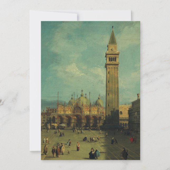 Invitation La Place Saint-Marc par Canaletto (Devant)