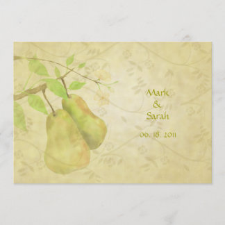 Invitation La poire parfaite vintage
