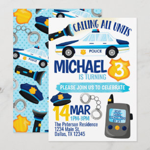 Invitation La police attrape l'invitation de fête