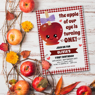 Invitation La pomme de notre oeil Fille Anniversaire Invitati
