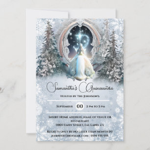 Invitation La princesse de conte de fée d'hiver enchantée por