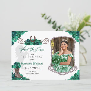 Invitation La Quinceañera Verte Occidentale Sauvez La Date Ph