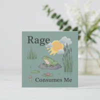 La rage me consume Grenouille Étang Mème Grenouill