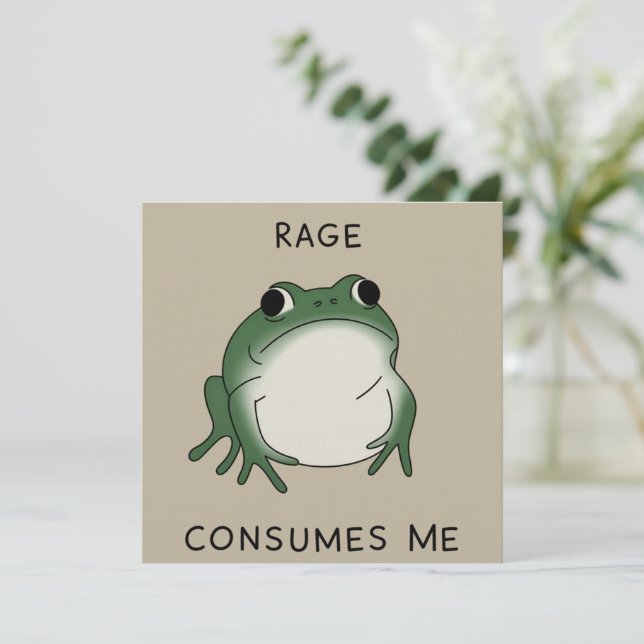 Invitation La rage me consume Mème de l'étang de grenouilles  (Debout devant)