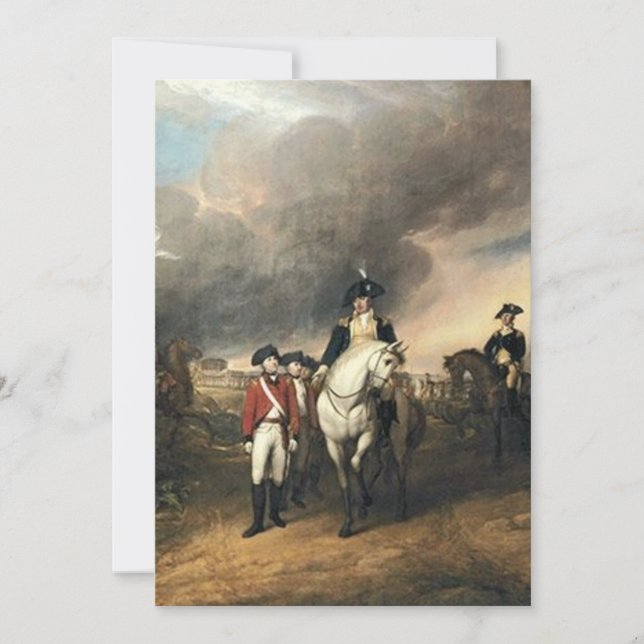 Invitation La restitution de Lord Cornwallis à Yorktown John (Devant)