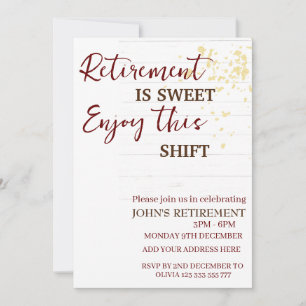 Invitation La Retraite Est Douce Profite De Cette Retraite Ch