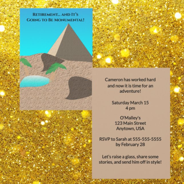 Invitation La retraite va être monumentale (Créateur téléchargé)