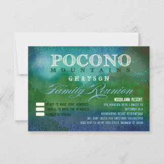 Invitation La Réunion de famille de POCONOS