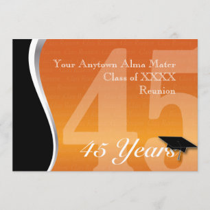 Invitation La Réunion personnalisable de classe de 45 ans