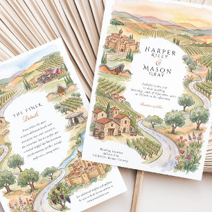 Invitation La Rioja Espagne Pays Basque Vignoble Mariage