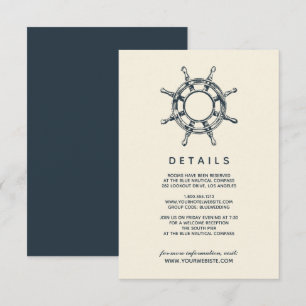 Invitation La roue du navire bleu   Détails de l'invité Maria