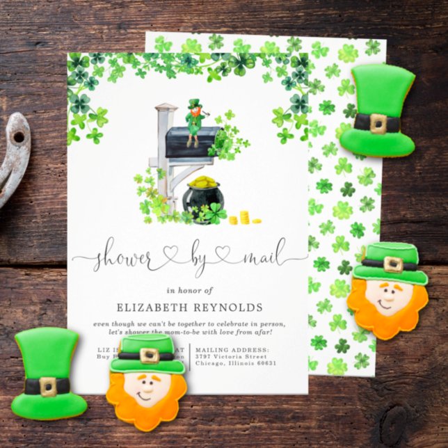 Invitation La Saint-Patrick | Baby Shower par la Poste (Créateur téléchargé)