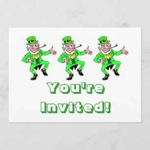 Invitation La Saint-Patrick Dancing Leprechaun