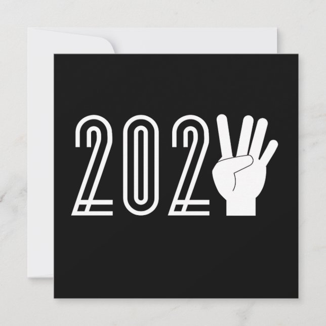 Invitation la Saint-Sylvestre 2024 (Devant)