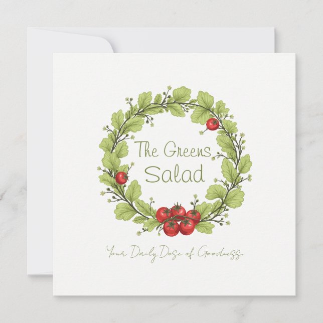 Invitation La salade des Verts (Devant)