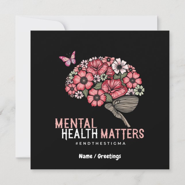 Invitation La Santé Mentale, Les Problèmes De La Stigmatisati (Devant)