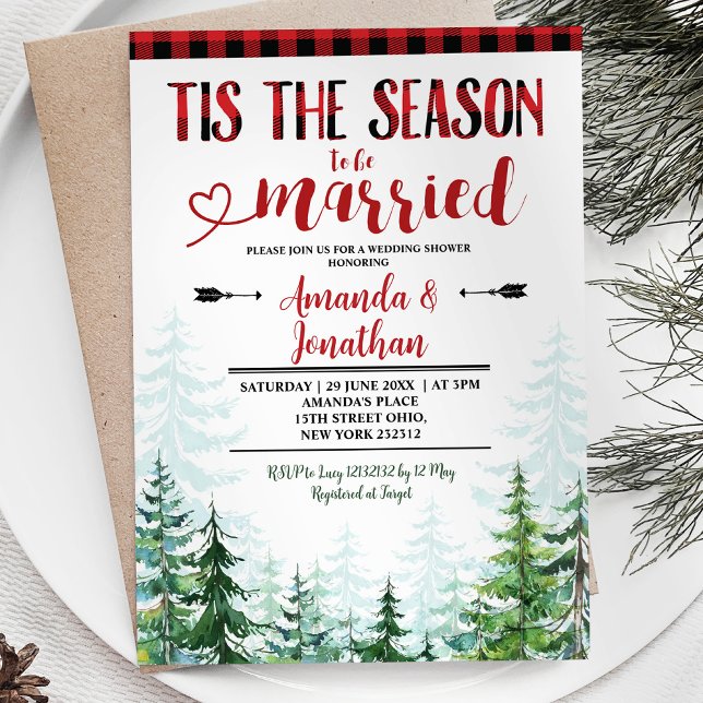Invitation La sériole d'hiver C'est la saison du mariage (Créateur téléchargé)