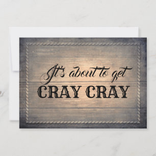 Invitation La servante d'honneur Rustic Funny