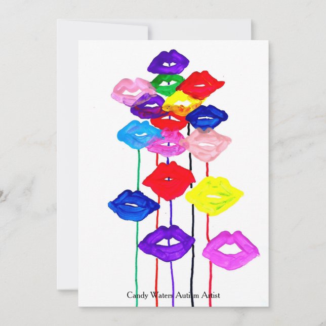 Invitation La sucrerie arrose l'artiste d'autisme (Devant)