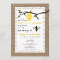 La toile de jute a inspiré le baby shower orienté