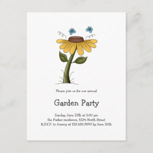 Invitation La toile du créateur · Fleur jaune