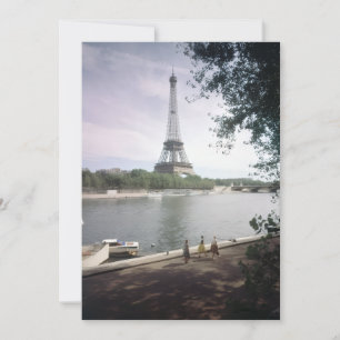Invitation La Tour Eiffel. Paris, vers 1960.